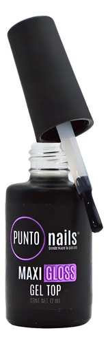 Maxi Gloss Top Gel Coat 12 Ml Punto Nails Transparente Transparente