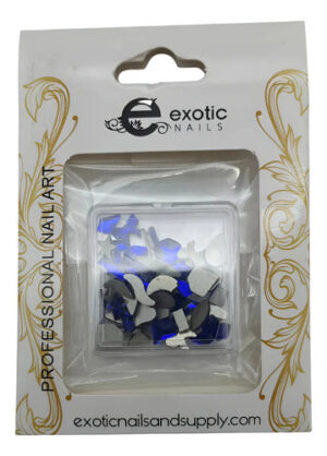 Cristales Decorativos Para Uñas Forma Manicura Exotic Nails Azul