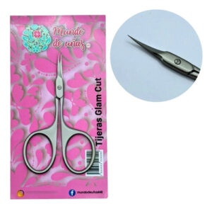 Tijeras Para Manicure Punta Curva Original Mundo De Uñas Pro Tijeras Glam Cut