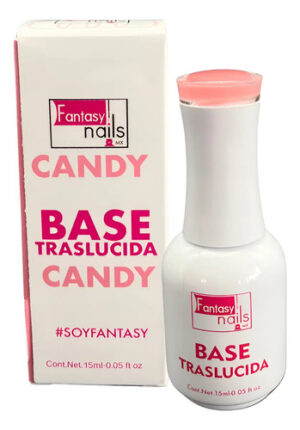 Base Translúcida Fantasy Nails 15ml Gel Traslucida 3 Pasos Candy