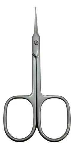 Tijeras Para Manicure Punta Curva Original Mundo De Uñas Pro Plateado