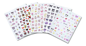 350+ Stickers Para Uñas Decoración5 Hojas Kuromi/mariposas