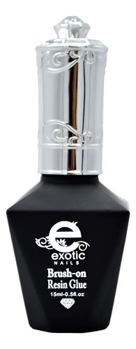 Exotic Nails Resina Extra Adherente Brush On Exclusivo Negro