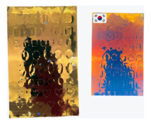 Hoja Coreana Exotic Nails Iriscente Nail Art Set 2 Hojas