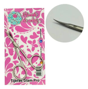 Tijeras Para Manicure Punta Curva Original Mundo De Uñas Pro Tijeras Glam Pro