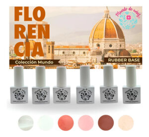 Gel Semipermanente Rubber Premium Mundo De Uñas Tipo Fantasy Florencia