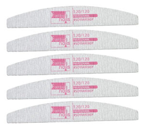 Fantasy Nails Paquete 5 Limas 120/120 Para Uso Profesional