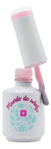 Mundo De Uñas Rubber Gel Nivelador Sweet Rosa Candy 15ml Rosa Candy