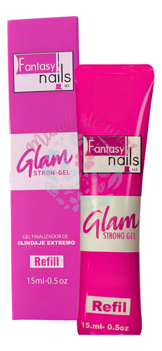 Gel Finalizador Blindaje Extremo Glam Uñas New Fantasy Nails Refill