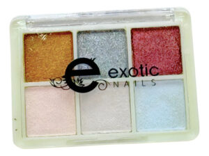 Set 6 Pigmentos Exotic Nails Efectos Iridiscentes Metálicos Efectos Iridiscentes Y Metálicos