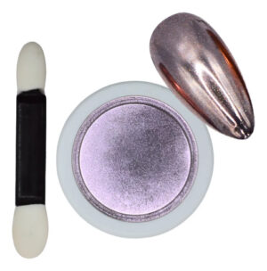 Efecto Holocolors Morado En Polvo Para Uñas Manicura Acabado Espejo