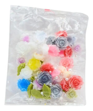 Pack Figuras De Acrilico Para Uñas Rosas 60pz Premium