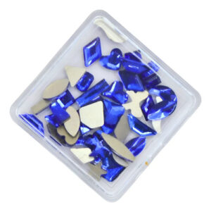 Crystal Mix Para Uñas Azul Zafiro Pack Mix Fantasy Nails Zafiro