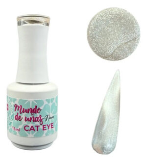 Gel Semipermanente Efecto Ojo De Gato Mundo De Uñas Cat Eye Nieve