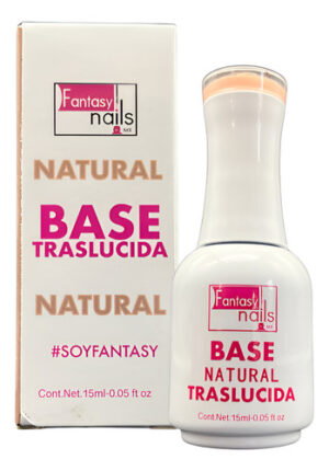 Base Translúcida Fantasy Nails 15ml Gel Traslucida 3 Pasos Natural