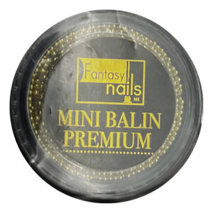 Balín Mini Premium Decoración De Uñas Tamaño Fantasy Nails Dorado