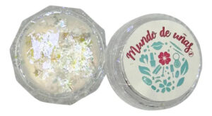 Polvo Efecto Flake Iridisente Profesional Uñas Acrílicas Gel