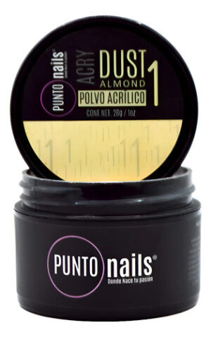 Polvo Acrilico Almond Punto Nails 1oz Makeup 30g Tono Almond Almond 1