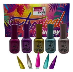 Colección Gel Semipermanente Base Nivelador Fantasy Nails Pz Tropical Gummy Cat Eye