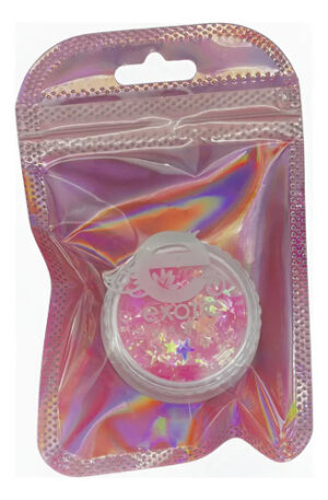 Decoración En Acetato Para Uñas Formas Variadas Exotic Nails Rosa Estrellas