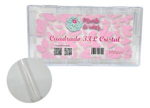 Tips Uñas Postizas Cuadrado 3xl Cristal 500pz Mundo De Uñas Transparente 3xl
