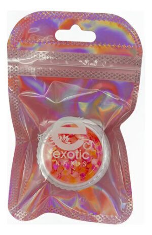 Decoración En Acetato Para Uñas Formas Variadas Exotic Nails Rosa