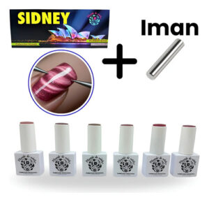 Gel Semipermanente Rubber Premium+ Iman 6 Pack Ojo De Gato Sidney